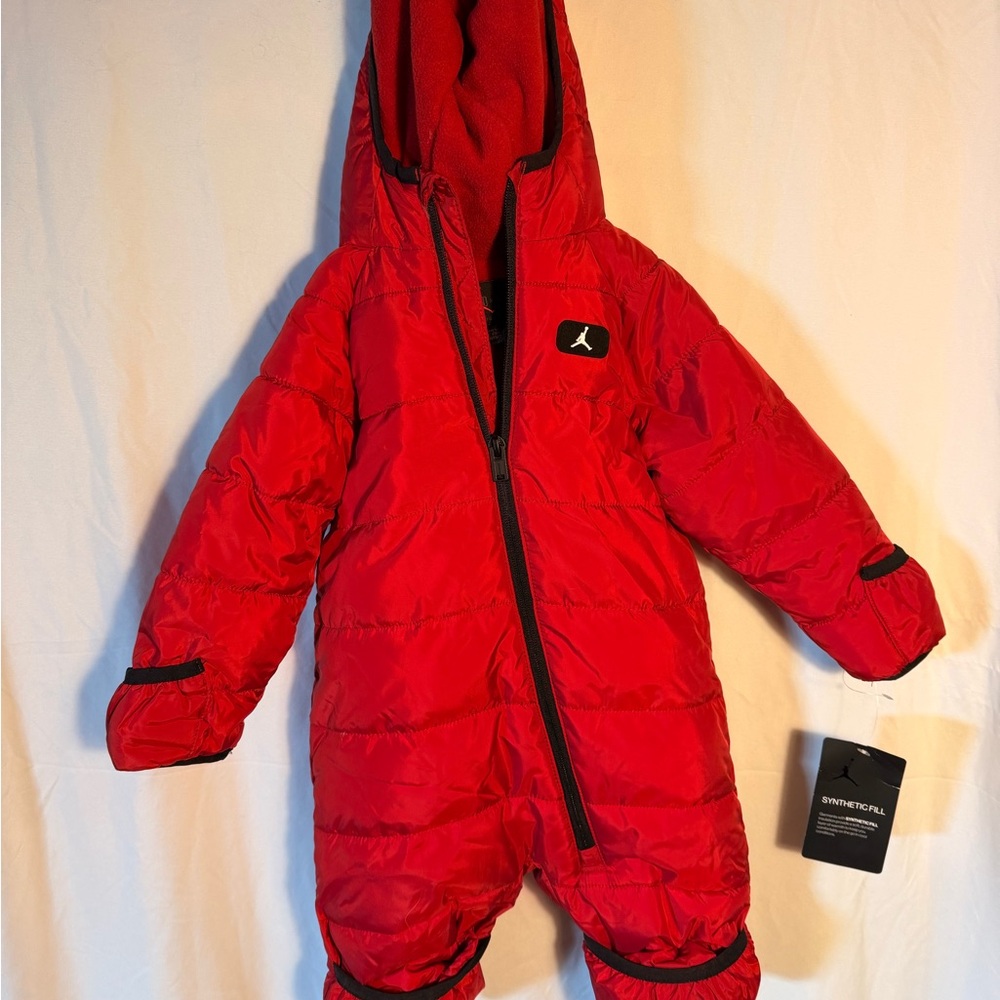 Jordan Kids Red Puffer Jacket